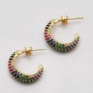 Hoops zirkonia steiner flerfarget thumbnail
