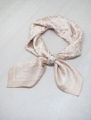 Satengskjerf beige og rosa thumbnail