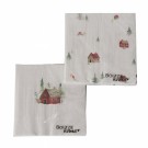 Juleserviett - stue i skogen thumbnail