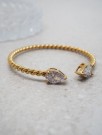 Fleksibel armring med dråpeformede zirkoner thumbnail
