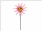 Blomsterpinne i metall - rosa thumbnail