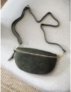 Bumbag - semsket skinn - oliven thumbnail