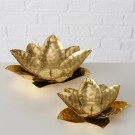 Lysholder til kubbelys stor blomst thumbnail