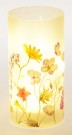 Lyslykt med sommerblomster - ledlys thumbnail