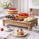 Pidestallbord lys brun - 60 cm thumbnail