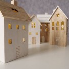 Sett med 4 hus i skandinavisk stil thumbnail