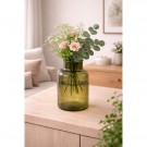Vase resirkulert glass grønn 20cm thumbnail