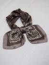Satengskjerf paisley brun og taupe thumbnail