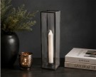 Lysestake i glass og metall - 30 cm høy thumbnail