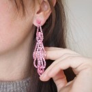 Strassøredobber rosa thumbnail