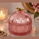 Smykkeskrin rosa med gullfugl thumbnail