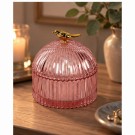 Smykkeskrin rosa med gullfugl thumbnail