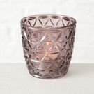 Sett med 4 lysglass rosa thumbnail