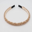 Hårbøyle med glassperler champagne thumbnail