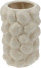 Vase med kongler - krem thumbnail