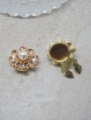 Rosa blomst - 2 stk thumbnail