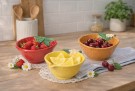 Sett med tre keramikkskåler - Jordbær, sitron og appelsin! thumbnail