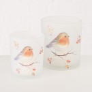 Lysglass med rødstrupe høyrevendt stort thumbnail