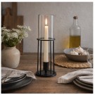 Lysestake til kronelys med glass, 26 cm høy thumbnail