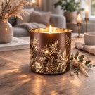 Lysglass ville blomster 15 cm thumbnail