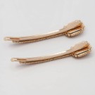 Hårspenner krystall rosegull thumbnail