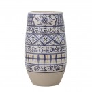 Vase med blått mønster thumbnail