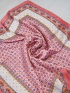 Satengskjerf rosa og beige thumbnail