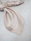 Satengskjerf beige og rosa thumbnail