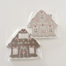 Juleserviett - pepperkakehus brun thumbnail