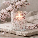 Lysglass med kirsebærgrener thumbnail