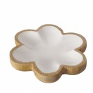 Hvite blomsterskåler - sett med 2 stk thumbnail