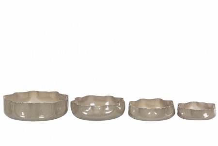 Emaljeskål sand 9,5 cm