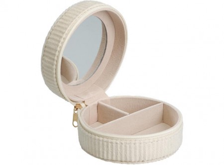 Smykkeskrin offwhite rundt