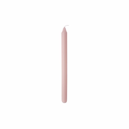 10 pk kronelys gammelrosa 27 cm