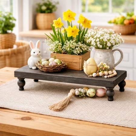 Sokkelbord - 46 cm sort