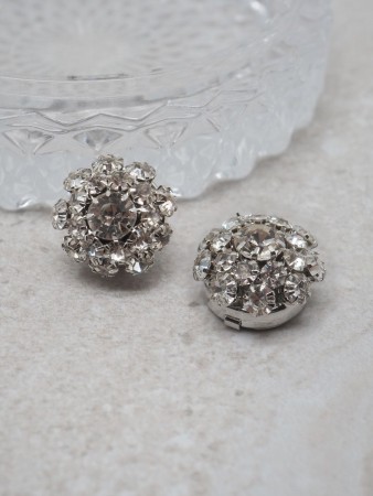 Blomst sølv - 2 stk