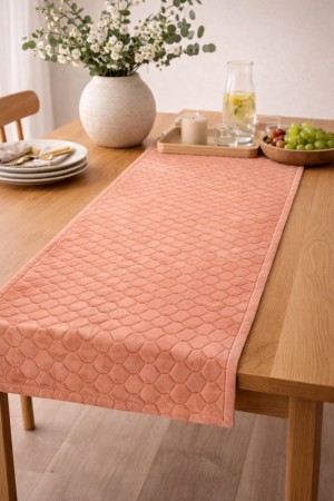 Løper 40 x 140 cm rosè