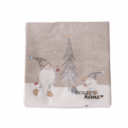 Juleserviett - Mikkel pynter juletre