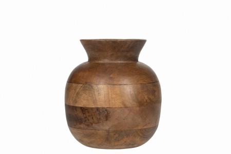 Vase i mangotre - 21 cm høy