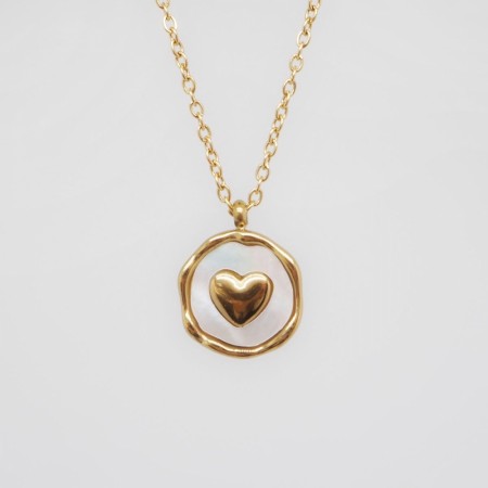 Kjede med perlemorhjerte