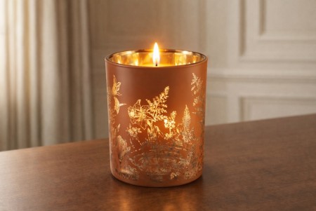 Lysglass - ville blomster 9 cm
