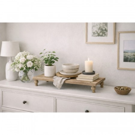 Sokkelbord -  46 cm lys brun