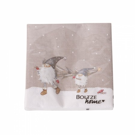 Juleserviett - Mikkel henter juletre