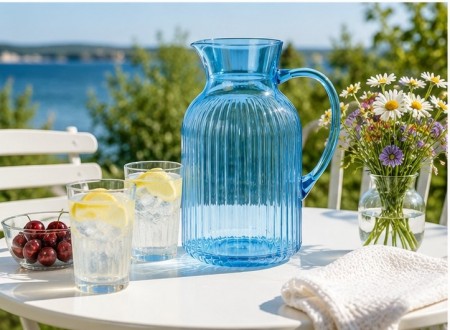 Melamin mugge 2 liter - blå