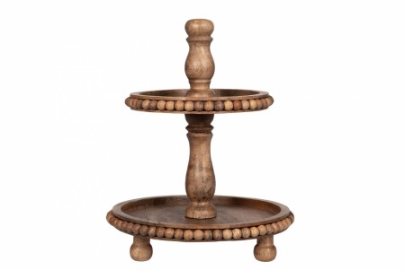 Trefat i to etasjer med treperler