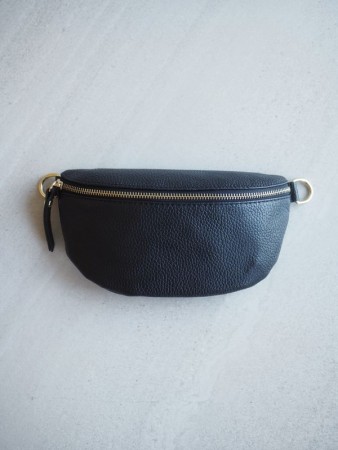 Bumbag - skinn - sort