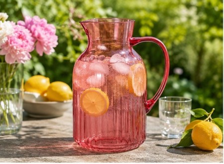 Melamin mugge 2 liter - rosa