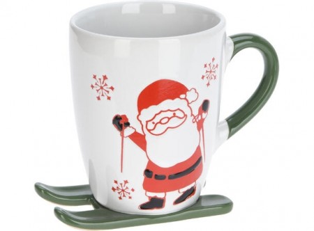 Krus med ski - julenisse