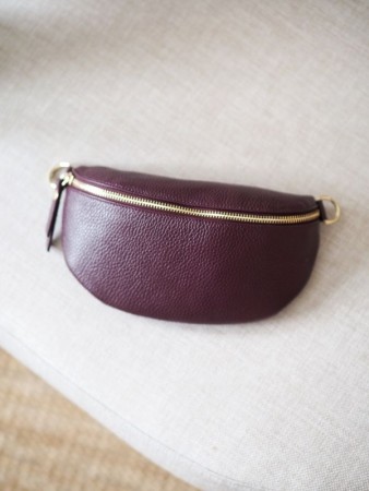 Bumbag - skinn - bordeaux
