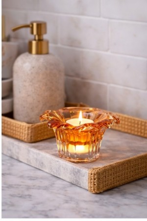 Lysestake palme orange